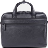 bugatti Valentino Carrying Case (Briefcase) for 15" to 15.6" Notebook - Black - RFID Resistant - Vegan Leather, Canvas Body - Shoulder Strap, Trolley Strap - 13.50" (342.90 mm) Height x 16.25" (412.75 mm) Width x 4" (101.60 mm) Depth - Unisex