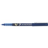 Pilot Hi-Tecpoint V7 Rollerball Pen - 0.7 mm Pen Point Size - Blue Liquid Ink - Tungsten Carbide Tip - 2 / Pack