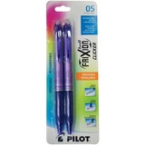 Pilot FriXion Gel Pen - Refillable - Retractable - Purple Gel-based Ink - 2 / Pack