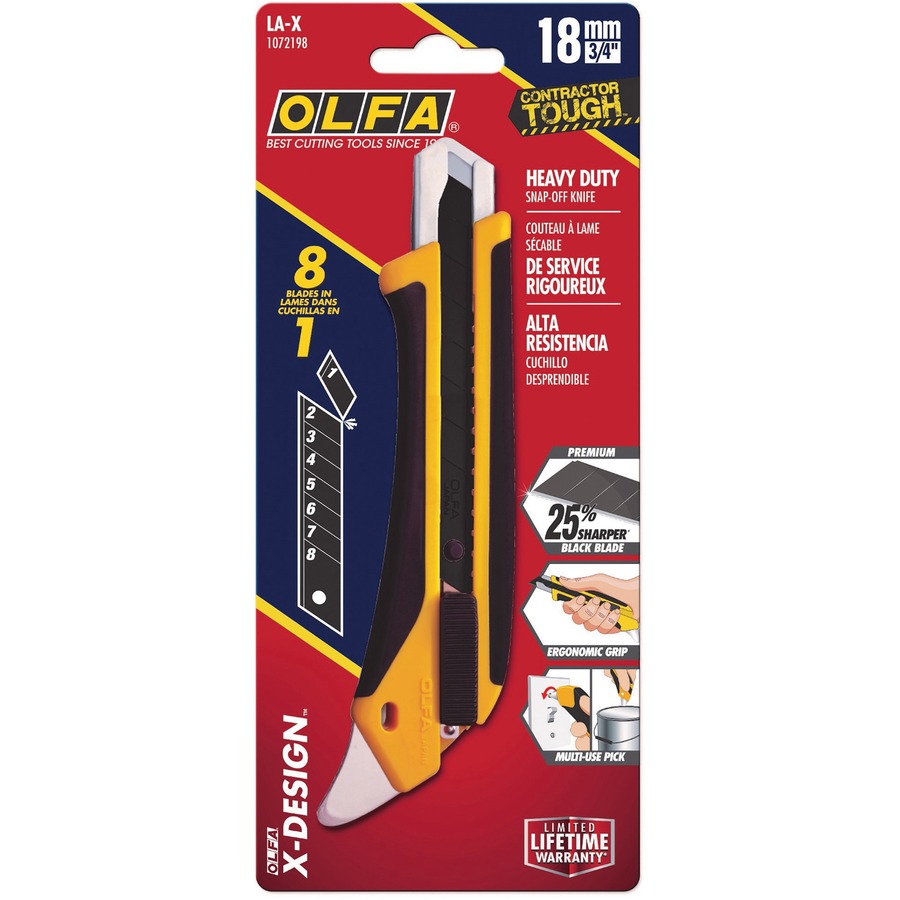 Olfa 18mm LA-X Fiberglass Utility Knife with Multi-Pick