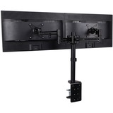 Exponent Microport Desk Mount for Monitor - Black - Height Adjustable - 2 Display(s) Supported - 30" Screen Support - 10 kg Load Capacity - 100 x 100, 75 x 75 - 1 Each