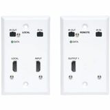 Eaton Tripp Lite Series HDMI over Cat6 Extender Kit, Wallplate, 4K 60Hz, 4:4:4, IR, PoC, HDR, HDCP 2.2, 230 ft., TAA