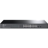 TP-Link JetStream TL-SG2218 Ethernet Switch - 16 Ports - Manageable - Gigabit Ethernet - 10/100/1000Base-T, 1000Base-X - 3 Layer Supported - Modular - 2 SFP Slots - 12.30 W Power Consumption - Optical Fiber, Twisted Pair - Rack-mountable - Lifetime Limited Warranty