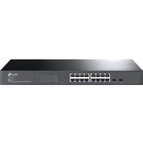 TP-Link JetStream TL-SG2218 Ethernet Switch - 16 Ports - Manageable - Gigabit Ethernet - 10/100/1000Base-T, 1000Base-X - 3 Layer Supported - Modular - 2 SFP Slots - 12.30 W Power Consumption - Optical Fiber, Twisted Pair - Rack-mountable - 5 Year Limited 