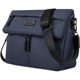 bugatti Carrying Case Tablet - Navy - Polyester Body - Shoulder Strap - 8.50" (215.90 mm) Height x 13" (330.20 mm) Width x 3.50" (88.90 mm) Depth