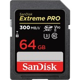 SanDisk Extreme Pro 64 GB UHS-II SDXC - 300 MB/s Read - 260 MB/s Write - Lifetime Warranty