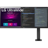 LG Ultrawide 34WN780-B 34" UW-QHD LCD Monitor - 21:9 - Textured Black - 34" (863.60 mm) Class - In-plane Switching (IPS) Technology - LED Backlight - 3440 x 1440 - 16.7 Million Colors - Adaptive Sync/FreeSync - 300 cd/m - 5 ms - HDMI - DisplayPort