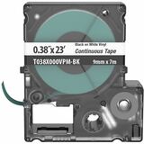 Panduit PXE Label Tape - 11/32" Width x 23 ft Length - White - Vinyl, Plastic - 1 Cassette