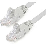 StarTech.com 50ft (15m) CAT6 Ethernet Cable, LSZH (Low Smoke Zero Halogen) 10 GbE Snagless 100W PoE UTP RJ45 Gray Network Patch Cord, ETL