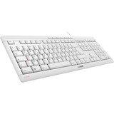 CHERRY STREAM Light Gray Wired Keyboard French Layout