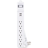 CyberPower Home Office P606URC2 6-Outlet Surge Suppressor/Protector - 6 x NEMA 5-15R, 2 x USB - 500 J - 120 V AC Input - Audio/Video