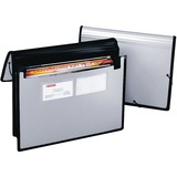 TOPS Letter Pocket Folder - 8 1/2" x 11" - 2 3/4" Expansion - Silver - 1 / Each