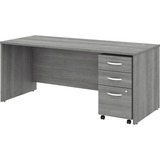 Bush+Business+Furniture+Studio+C+72W+x+30D+Office+Desk+with+Mobile+File+Cabinet