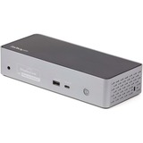 StarTech.com USB-C Dock, 4K 60Hz Quad Monitor DisplayPort & HDMI, Universal USB C Docking Station, 100W Power Delivery, USB Hub 1C/3A, GbE - Quad monitor USB C docking station - 4x DisplayPort and/or 4x HDMI displays/monitors at 4K 60Hz - USB C Dock w/ 100W Power Delivery for USB Type-C/Thunderbolt 3 laptop - 1xC 10Gbps, 3xA 5Gbps - GbE, TRRS Audio - DisplayLink Certified - Win/mac/Chrome