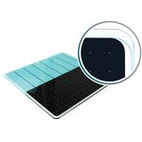 Cleartex+Glacier+Teal+%26+Black+Plan+%26+Grid+Glass+Dry+Erase+Board+-+14%22+x+14%22