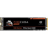 Seagate FireCuda 530 ZP2000GM3A013 2 TB Solid State Drive - M.2 2280 Internal - PCI Express NVMe (PCI Express NVMe 4.0 x4) - Black - Desktop PC Device Supported - 2550 TB TBW - 7300 MB/s Maximum Read Transfer Rate - 5 Year Warranty - Retail