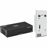 Tripp Lite by Eaton HDMI over Cat6 Extender Kit Box Transmitter/Wall Plate Receiver 4K 60 Hz 4:4:4 IR PoC HDR HDCP 2.2 230 ft. TAA