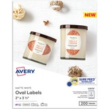 Avery® Matte White Sure Feed Labels