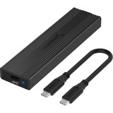 Image of Sabrent Drive Enclosure M.2, SATA, PCI Express NVMe - USB 3.2 Type C Host Interface - UASP Support Portable - Black