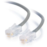 C2G 25 ft Cat5e Non Booted Plenum UTP Unshielded Network Patch Cable - Gray