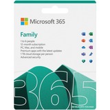 Microsoft 365 Family - Box Pack - Up to 6 People - 1 Year - Medialess - English - Intel-based Mac, PC