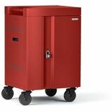 Bretford Manufacturing TVCM20USBC-RED Carts & Dollies 20x Cube Cart Mini, Pre-wired Usb-c, Red Tvcm20usbc-red Tvcm20usbcred 096633405992