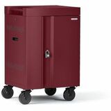 Bretford Manufacturing TVCM20USBC-MA Carts & Dollies 20x Cube Cart Mini, Pre-wired Usb-c, Maroon Tvcm20usbc-ma Tvcm20usbcma 096633406036