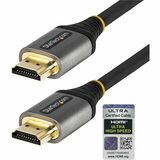 StarTech 6ft/2m HDMI 2.1 Cable, Certified Ultra High Speed HDMI Cable 48Gbps, 8K 60Hz/4K 120Hz HDR10+, 8K HDMI Cable, Monitor/Display