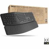 Logitech Ergo K860 for Business (Graphite) - Brown Box - Wireless Connectivity - Bluetooth - 32.81 ft (10000 mm) - PC, Mac - AAA Battery Size Supported - Graphite