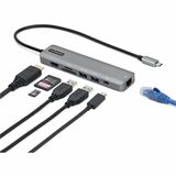 StarTech.com USB C Multiport Adapter, USB-C to 4K 60Hz HDMI 2.0, 100W PD Pass-through, SD, USB, GbE, USB Type-C Mini Dock, 12" Long Cable - USB-C multiport adapter (5Gbps USB 3.2 Gen 1) - DP 1.4 Alt-Mode for 4K 60Hz HDMI 2.0b/2x USB-A/MicroSD/SD/GbE - USB C mini dock w/ 12" long cable - Bus powered or USB-C power adapter - iPad Pro/iPhone 15 & up/Surface Pro 7/Macbook Pro/Air; Driverless