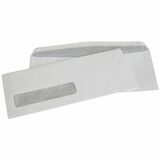 Supremex Window Commercial Envelopes - Single Window - #10 - 4 1/8" Width x 9 1/2" Length - 500 / Box - White Wove