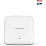 TRENDnet AX1800 Dual Band WiFi 6 PoE+ Access Point, 1201Mbps WiFi AX + 576Mbps WiFi N, MU-MIMO, OFDMA,1024 QAM, WDS, Client Bridge, WDS Bridge, AP, WDS Station, White, TEW-921DAP