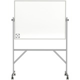 Ghent Hygienic Porcelain Mobile Whiteboard with Aluminum Frame