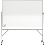 Ghent Hygienic Porcelain Mobile Whiteboard with Aluminum Frame