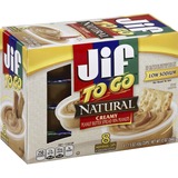 Jif To Go Natural Peanut Butter Cups - Creamy