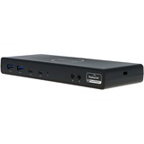 VisionTek VT4510 Dual Display 4K USB 3.0 / USB-C Docking Station with 100W Power Delivery - for Notebook - 100 W - USB 3.1 (Gen 2) Type C - 2 Displays Supported - 4K - 3840 x 2160, 4096 x 2160, 5120 x 2880 - 6 x USB Ports - 4 x USB 3.0 - USB Type-C - Network (RJ-45) - 2 x HDMI Ports - HDMI - 2 x DisplayPorts - DisplayPort - Audio Line In - Audio Line Out - Wired - Gigabit Ethernet - Windows, macOS, ChromeOS