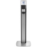 PURELL MESSENGER ES8 Silver Panel Floor Stand with Dispenser - Floor Stand - Graphite, Silver