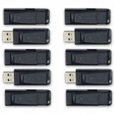 32GB Store 'n' Go&reg; USB Flash Drive - 10pk Business Bulk - Black