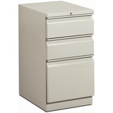 HON HBMP2B Pedestal - 15" - 3 x Box, File Drawer(s) - Finish: Light Gray