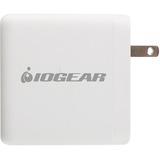 IOGEAR GearPower 100W USB-C GaN Charger [USB-IF] - 1 Pack - 100 W - 120 V AC, 230 V AC Input - 5 V DC/5 A, 9 V DC, 15 V DC, 20 V DC Output - White
