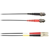 Black Box FOCMRM4-002M-STLC-BK Cables Black Box Colored Fiber Om4 50/125 Multimode Fiber Optic Patch Cable - Ofnr Pvc - 6.56 Ft Fiber Opti Focmrm4002mstlcbk 