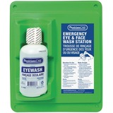 First Aid Central Single EyeWash Station with Full Bottle - 500mL Station - 500 mL - Wall Mountable - 1 Each