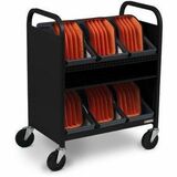 Bretford Manufacturing TVCT30CAD-90DRB Carts & Dollies Cube Transport Cart With Caddies - Tvct30cad Tvct30cad90drb 096633407132