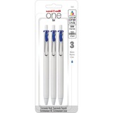 uniball™ ONE Gel Pen - 0.7 mm Pen Point Size - Retractable - Blue Gel-based, Pigment-based Ink - 3 / Pack