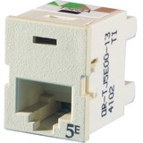 Ortronics Clarity TracJack (TJ), Cat 5E, T568A/B, electric ivory - 1 x RJ-45 Network - Female -...