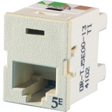 Ortronics Clarity TracJack (TJ), Cat 5E, T568A/B, electric ivory