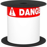 Brother 3in x 5in Red Danger 0.75in Header Die-Cut ANSI / OSHA Label