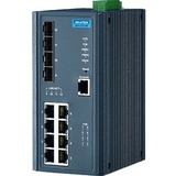 Advantech EKI-7712E-4FP Ethernet Switch - 8 Ports - Manageable - Fast Ethernet, Gigabit Ethernet -...