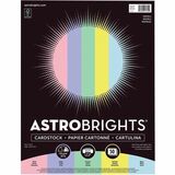 Astrobrights Cover Stock 65 lb 8-1/2" x 11" Assorted Pastel Colours 50 sheets/pk - Letter - 8 1/2" x 11" - 65 lb Basis Weight - 50 / Pack - Assorted Pastel