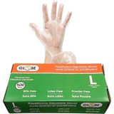 Globe Disposable Deli Gloves Large Clear 500/box